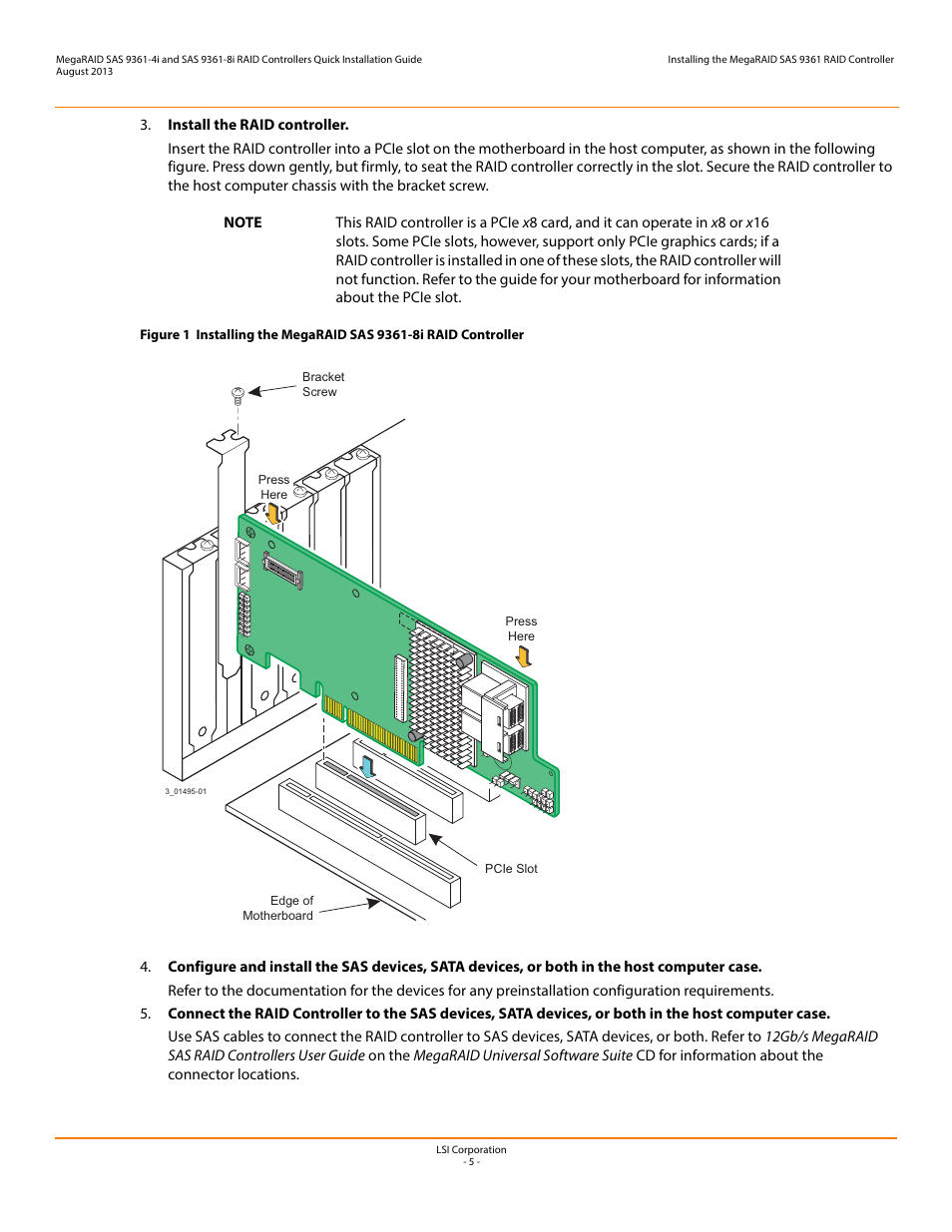 Avago Technologies MegaRAID SAS 9361-4i User Manual | Page 5 / 7