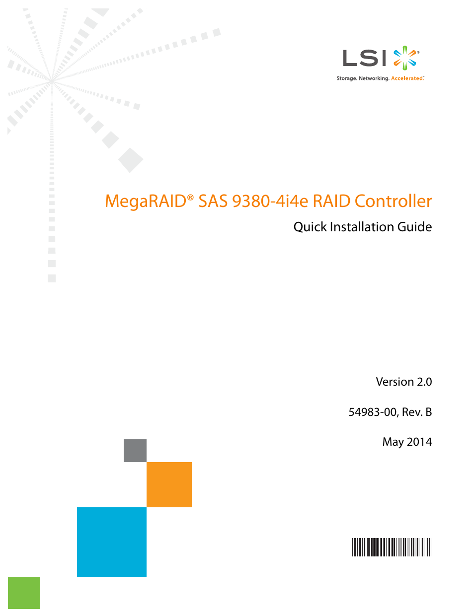 Avago Technologies MegaRAID SAS 9380-4i4e User Manual | 7 pages