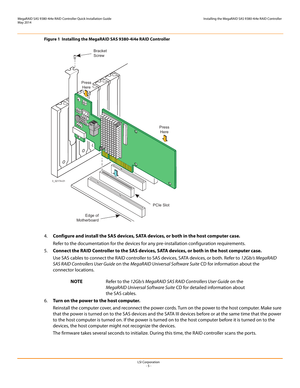 Avago Technologies MegaRAID SAS 9380-4i4e User Manual | Page 5 / 7