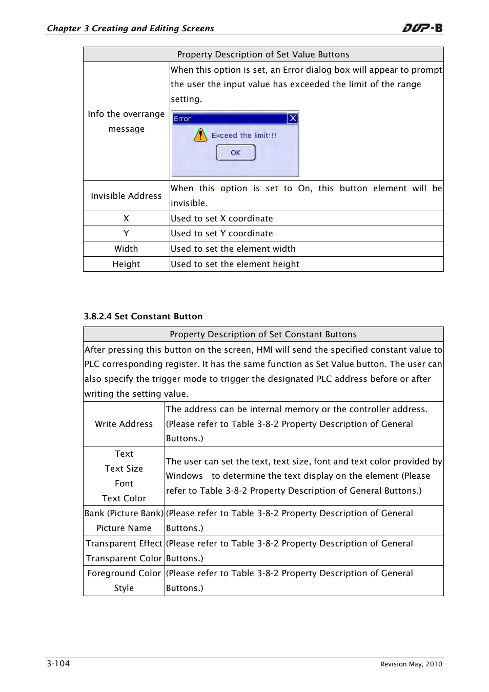 4 set constant button | Delta Electronics DELTA DUP-B User Manual | Page 125 / 491