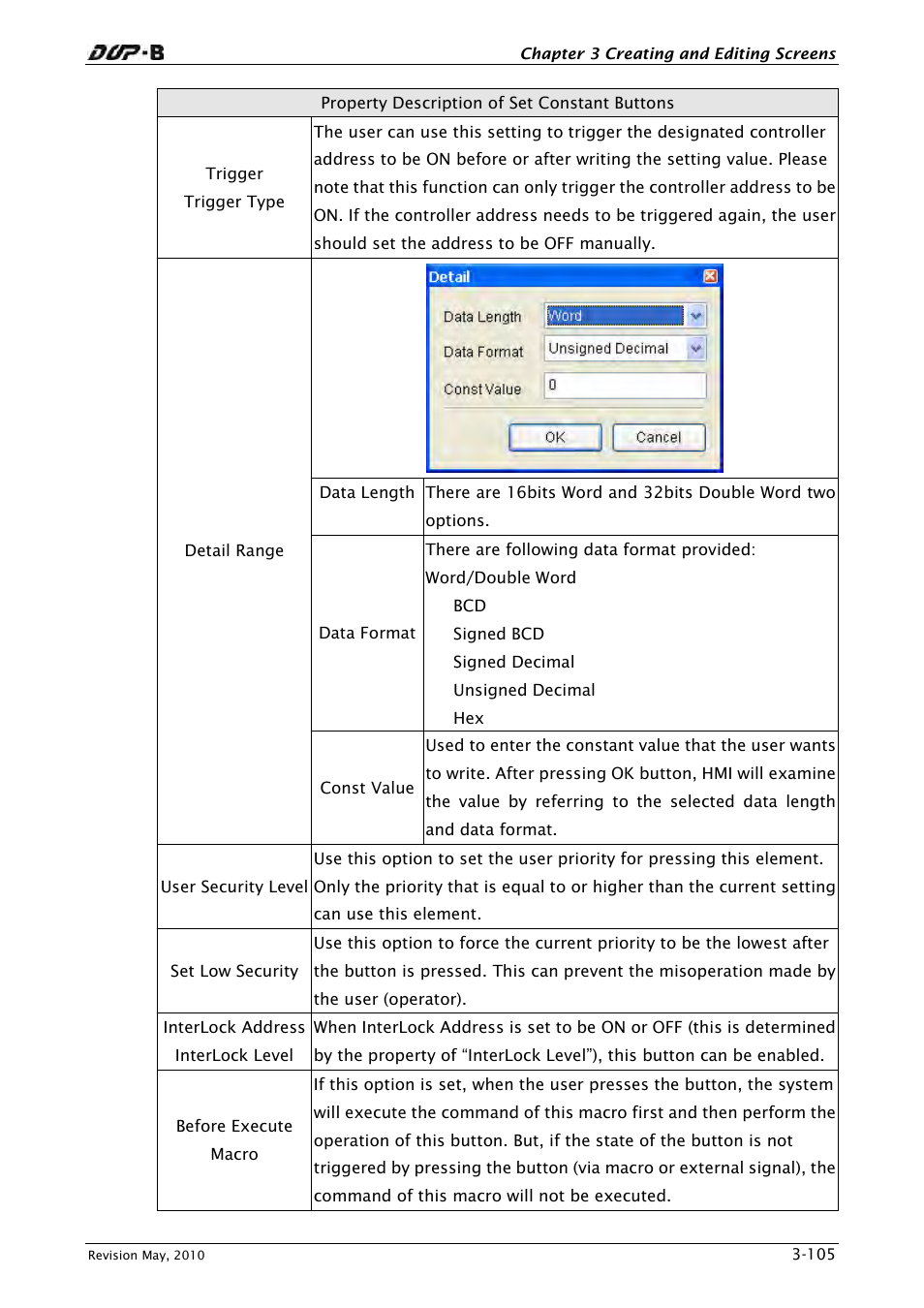 Delta Electronics DELTA DUP-B User Manual | Page 126 / 491