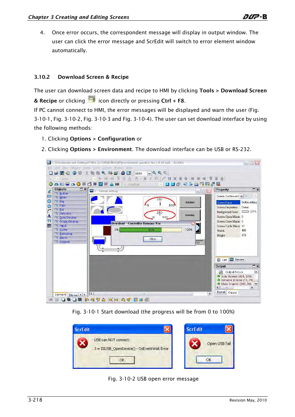 2 download screen & recipe | Delta Electronics DELTA DUP-B User Manual | Page 239 / 491
