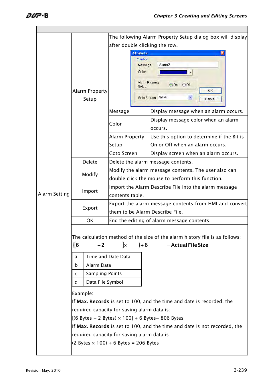 Delta Electronics DELTA DUP-B User Manual | Page 260 / 491