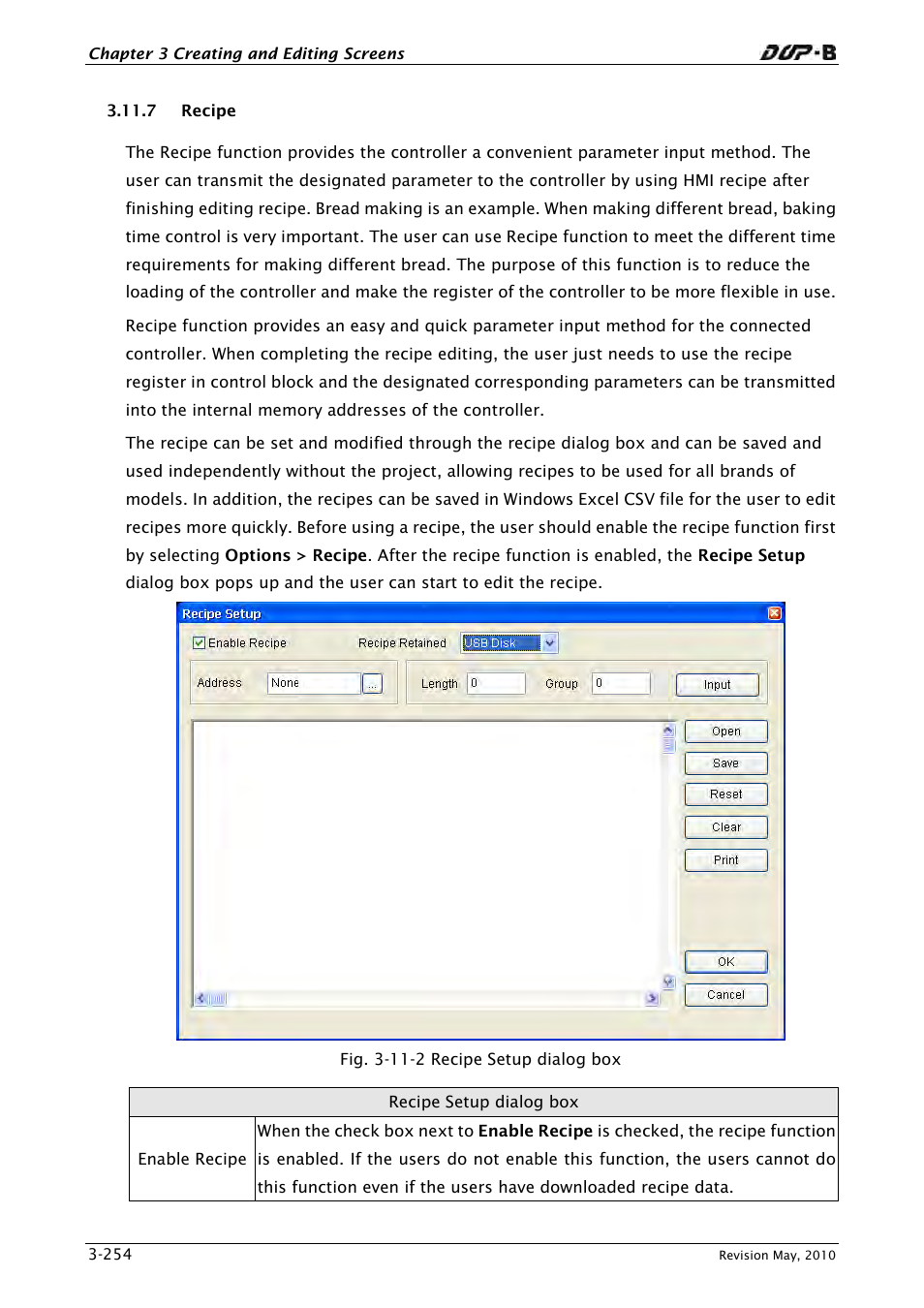 7 recipe | Delta Electronics DELTA DUP-B User Manual | Page 275 / 491