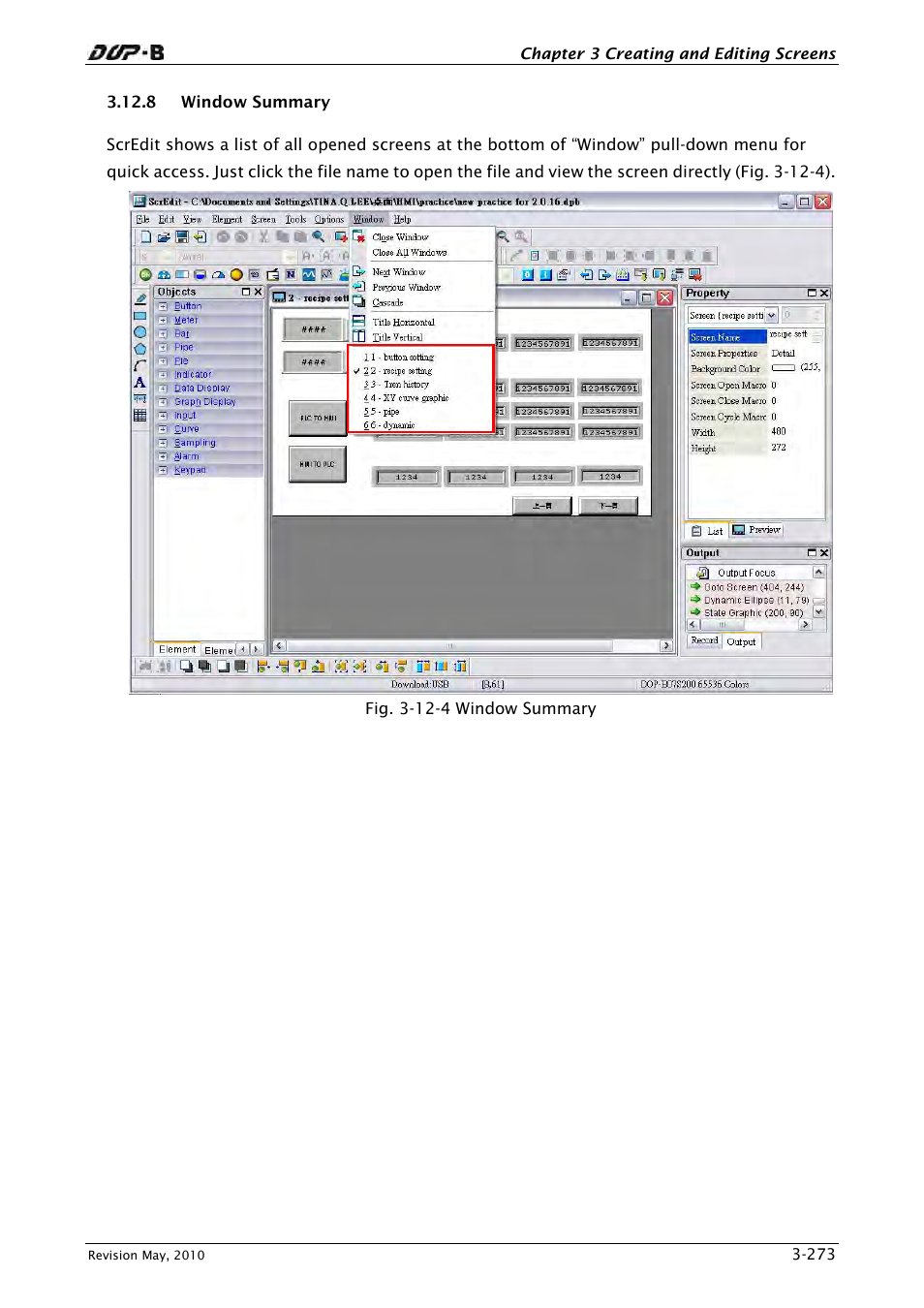 8 window summary | Delta Electronics DELTA DUP-B User Manual | Page 294 / 491