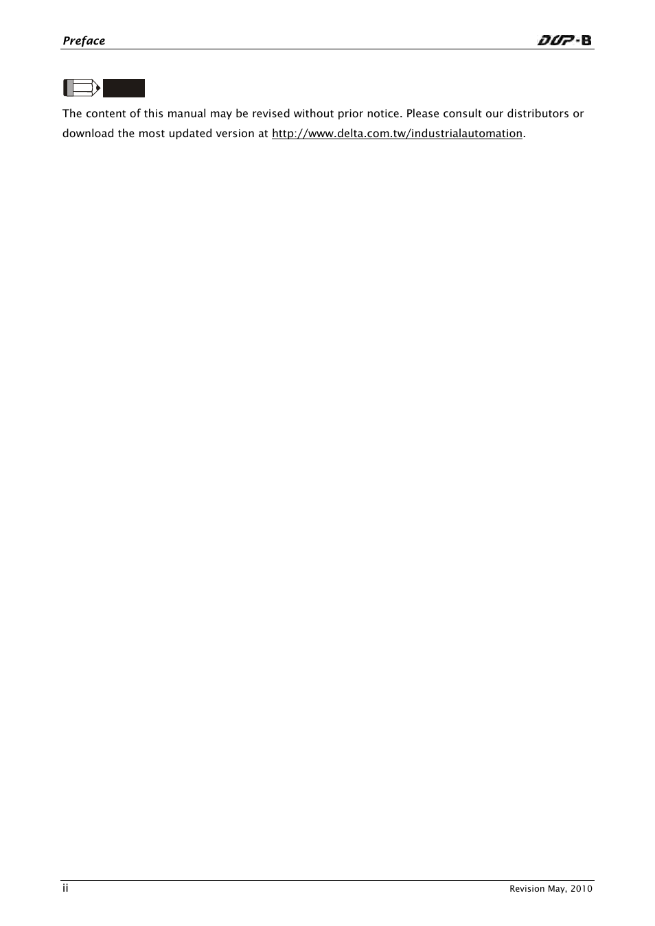 Delta Electronics DELTA DUP-B User Manual | Page 3 / 491