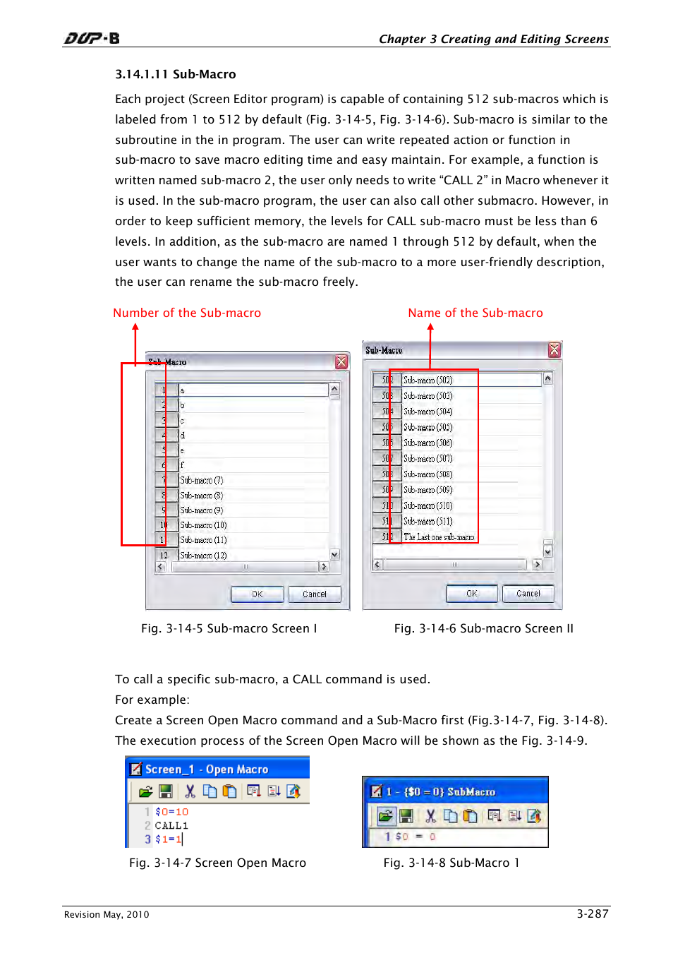 11 sub-macro | Delta Electronics DELTA DUP-B User Manual | Page 308 / 491