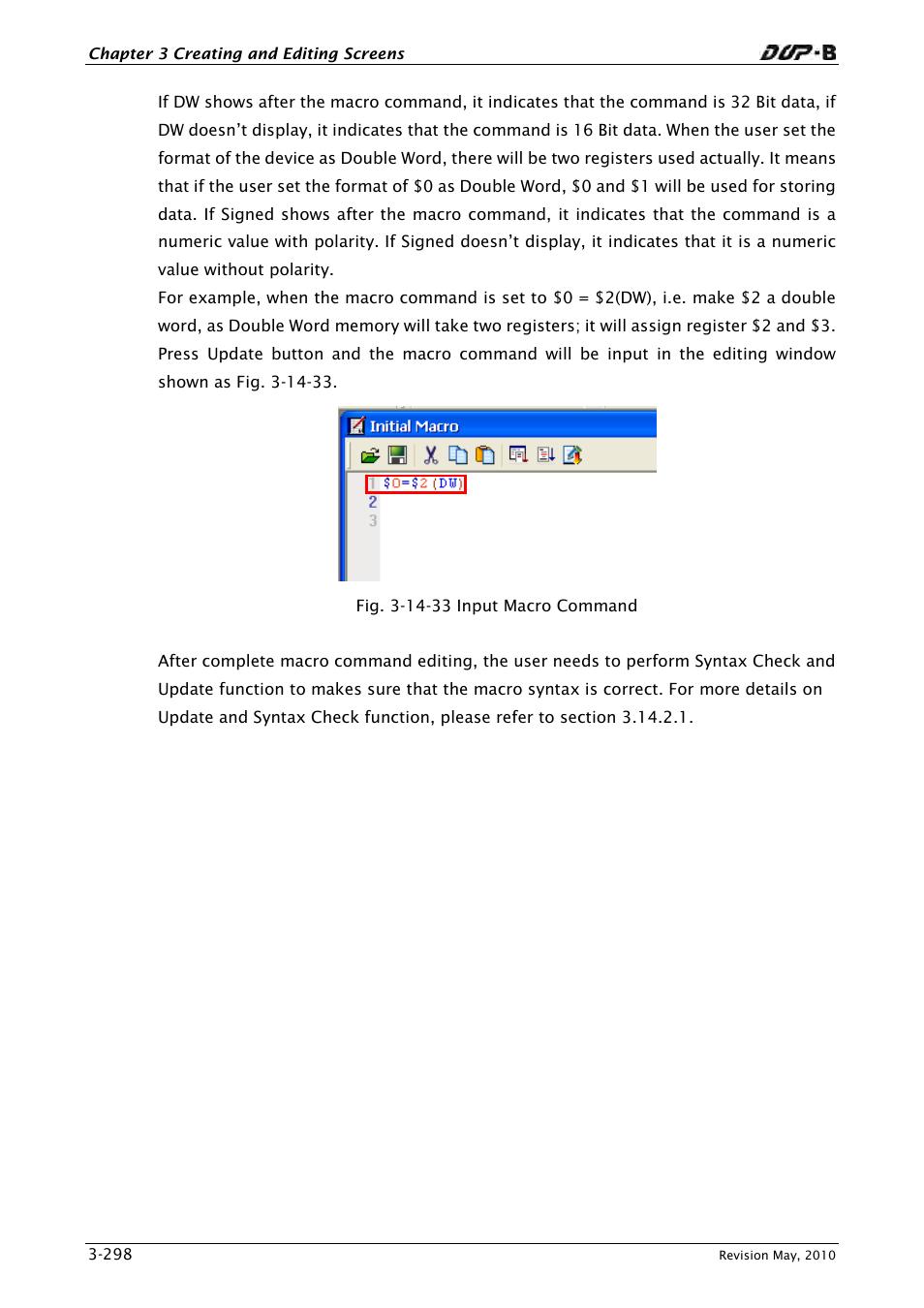 Delta Electronics DELTA DUP-B User Manual | Page 319 / 491