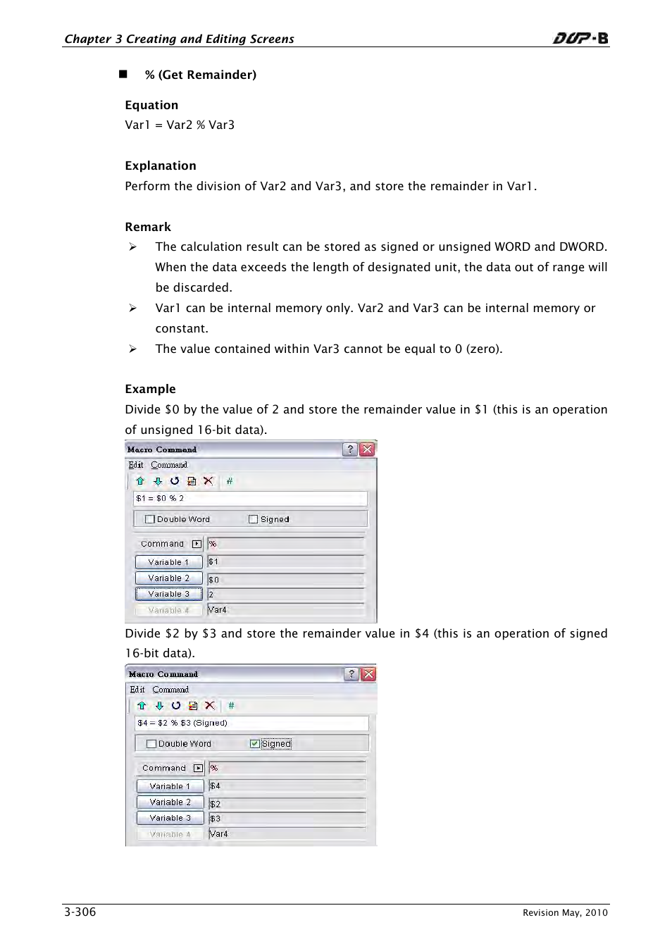 Delta Electronics DELTA DUP-B User Manual | Page 327 / 491