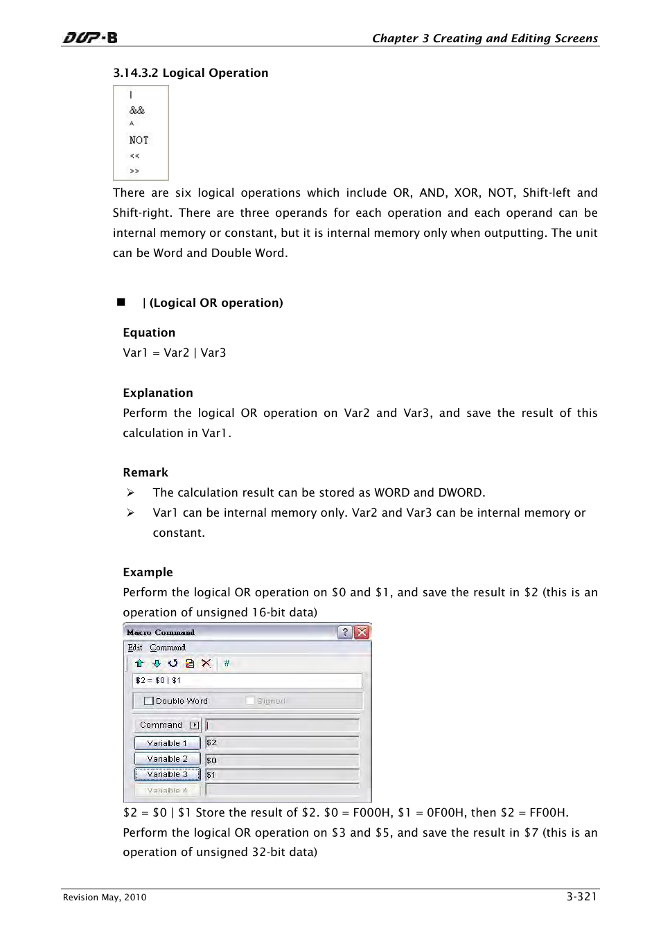 2 logical operation | Delta Electronics DELTA DUP-B User Manual | Page 342 / 491