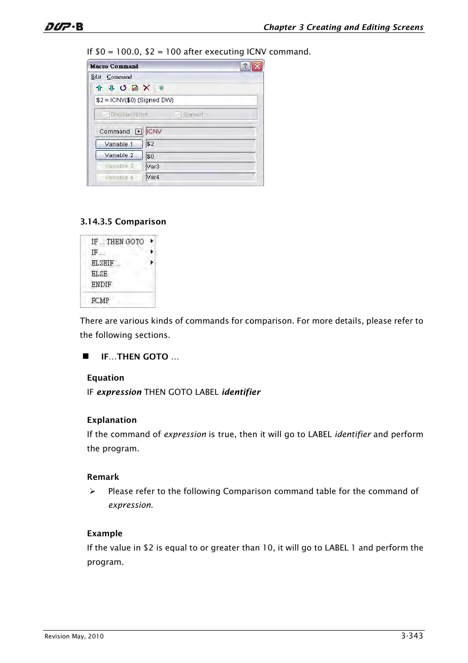 5 comparison | Delta Electronics DELTA DUP-B User Manual | Page 364 / 491