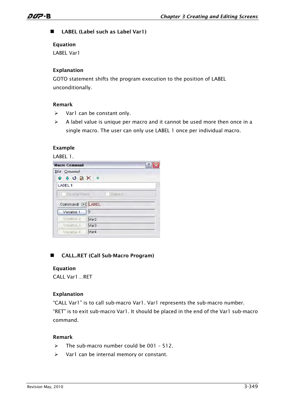 Delta Electronics DELTA DUP-B User Manual | Page 370 / 491