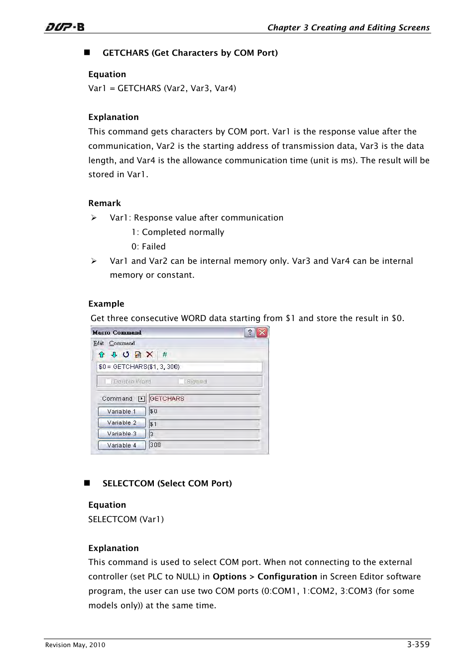 Delta Electronics DELTA DUP-B User Manual | Page 380 / 491