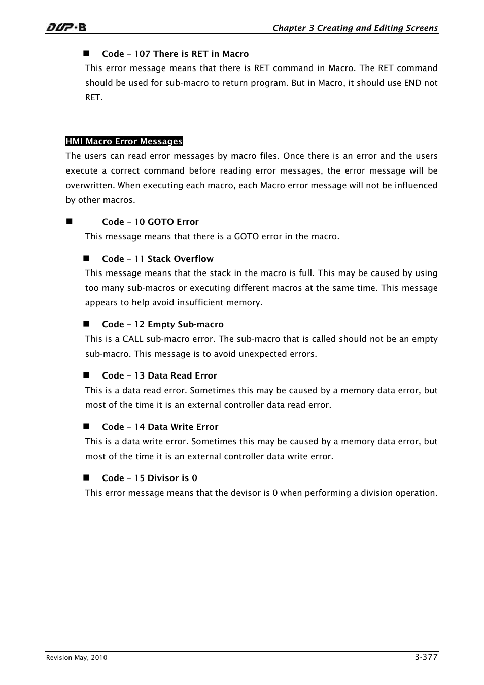 Delta Electronics DELTA DUP-B User Manual | Page 398 / 491