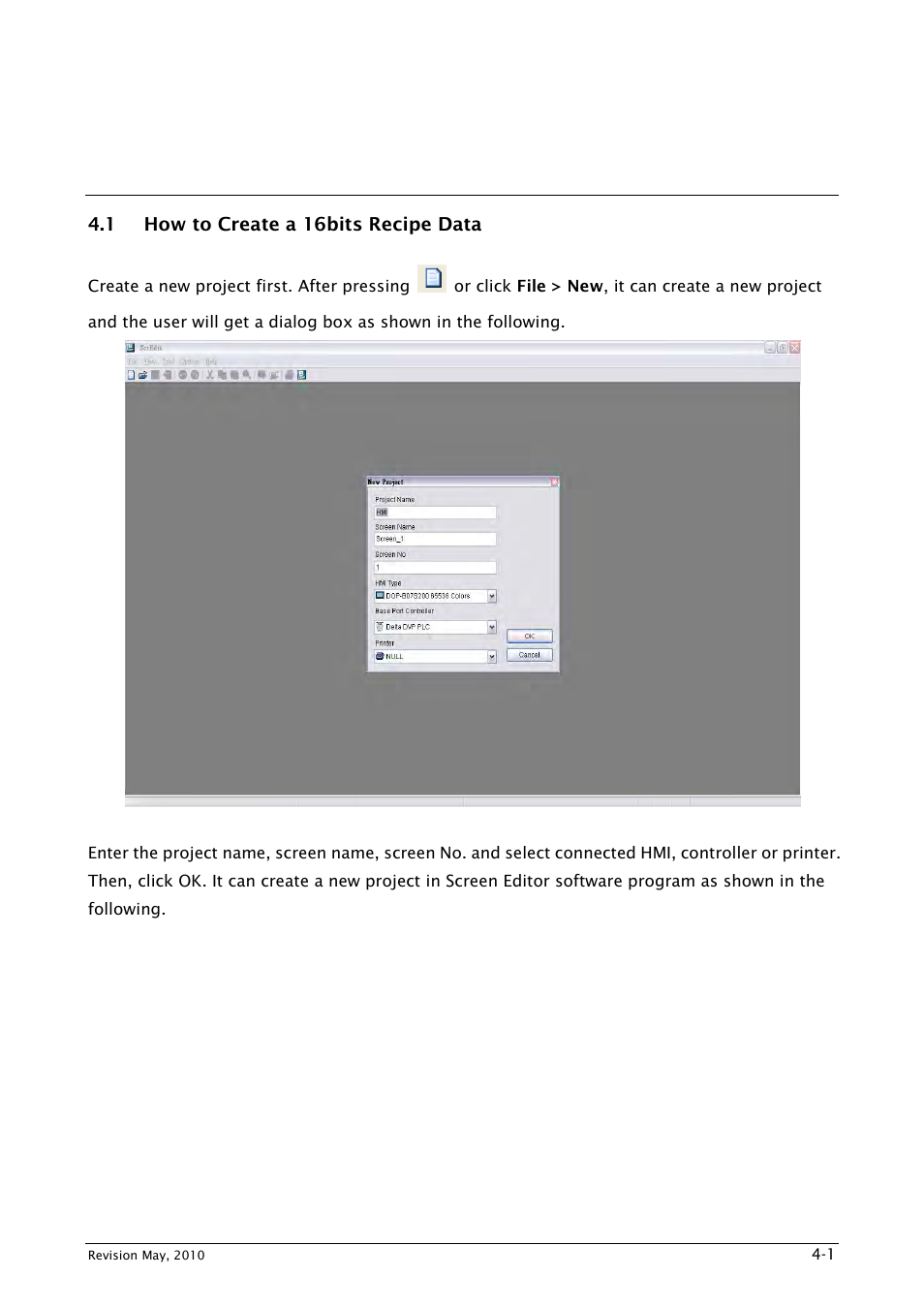 Chapter 4 examples, 1 how to create a 16bits recipe data | Delta Electronics DELTA DUP-B User Manual | Page 400 / 491