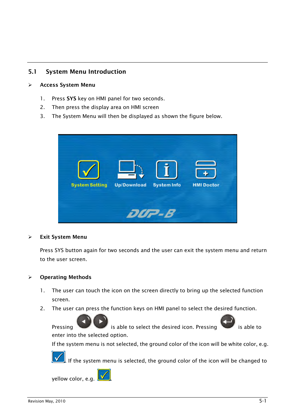 Chapter 5 system menu, 1 system menu introduction, Chapter 5 system me1b2bnu | Delta Electronics DELTA DUP-B User Manual | Page 436 / 491