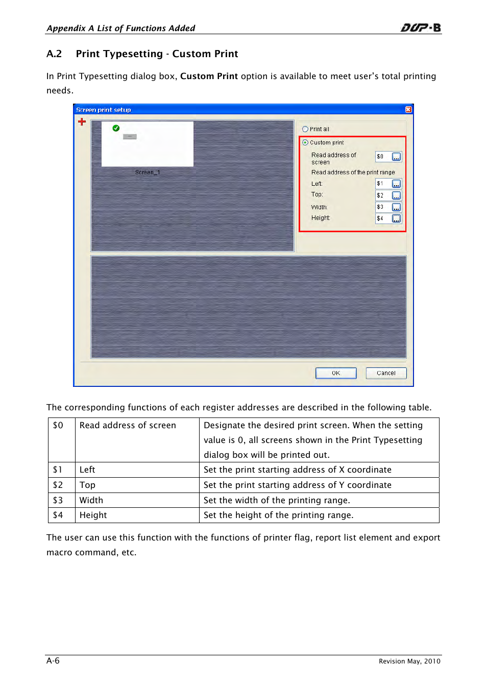 A.2 print typesetting - custom print | Delta Electronics DELTA DUP-B User Manual | Page 465 / 491