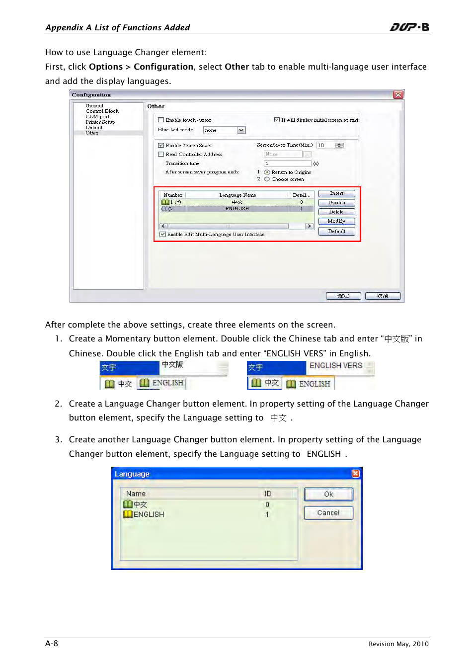 Delta Electronics DELTA DUP-B User Manual | Page 467 / 491