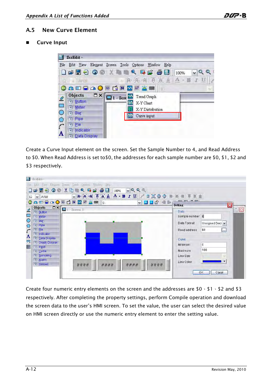 A.5 new curve element | Delta Electronics DELTA DUP-B User Manual | Page 471 / 491