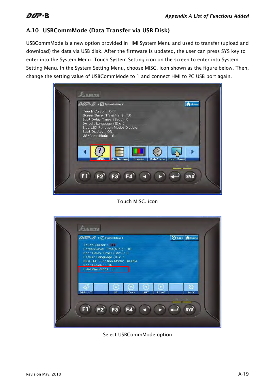 A.10 usbcommmode (data transfer via usb disk) | Delta Electronics DELTA DUP-B User Manual | Page 478 / 491
