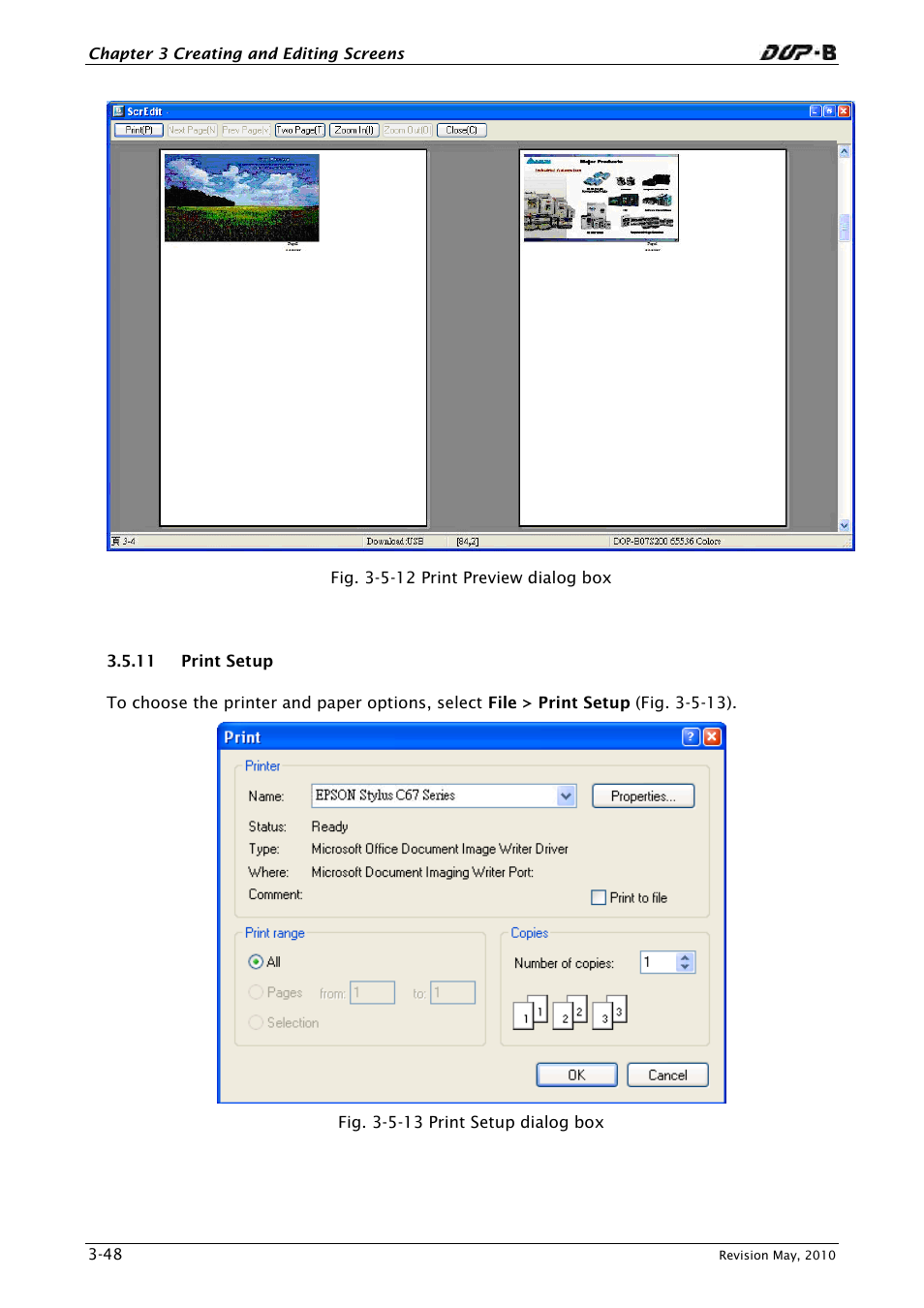 11 print setup | Delta Electronics DELTA DUP-B User Manual | Page 69 / 491