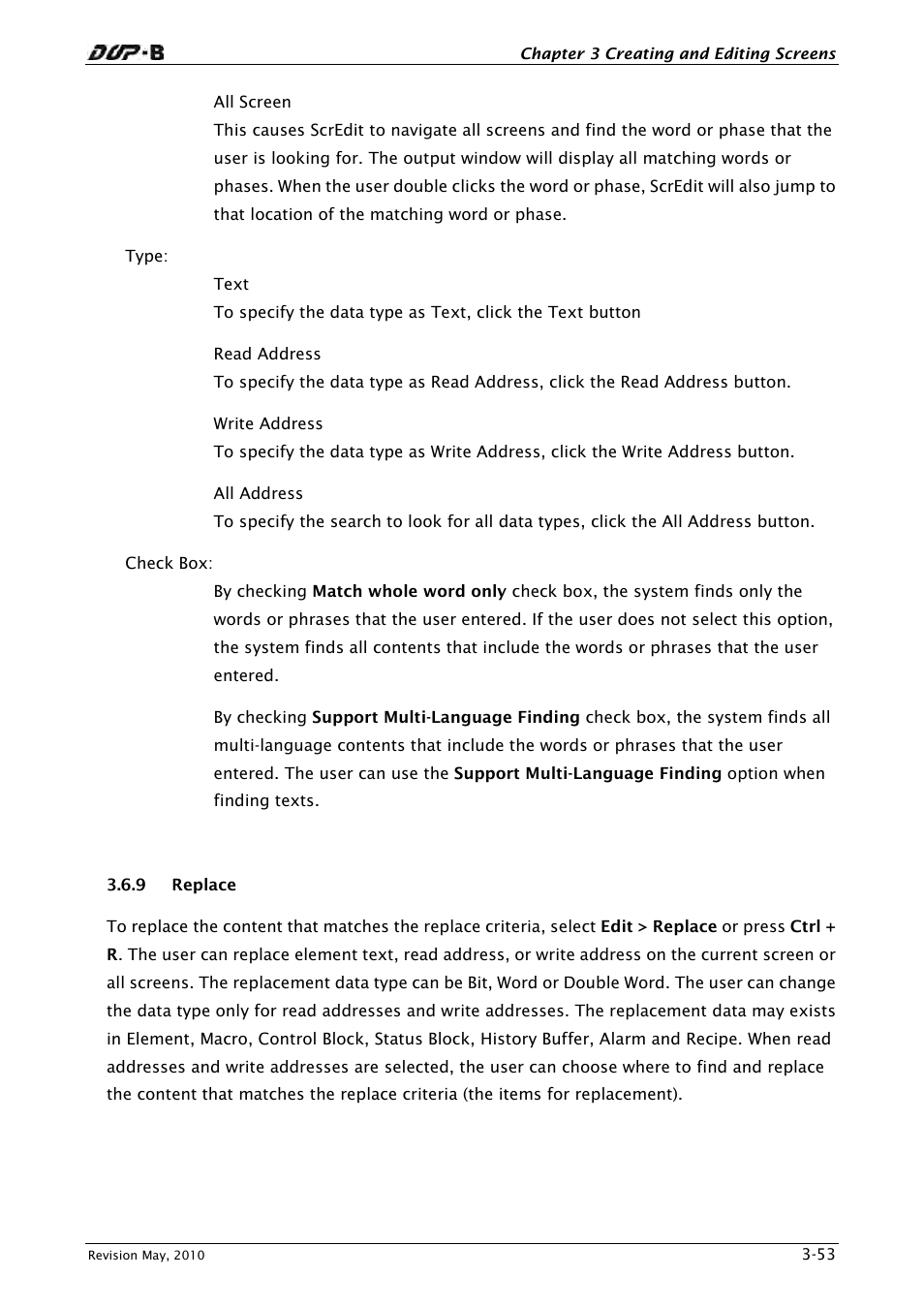 9 replace | Delta Electronics DELTA DUP-B User Manual | Page 74 / 491