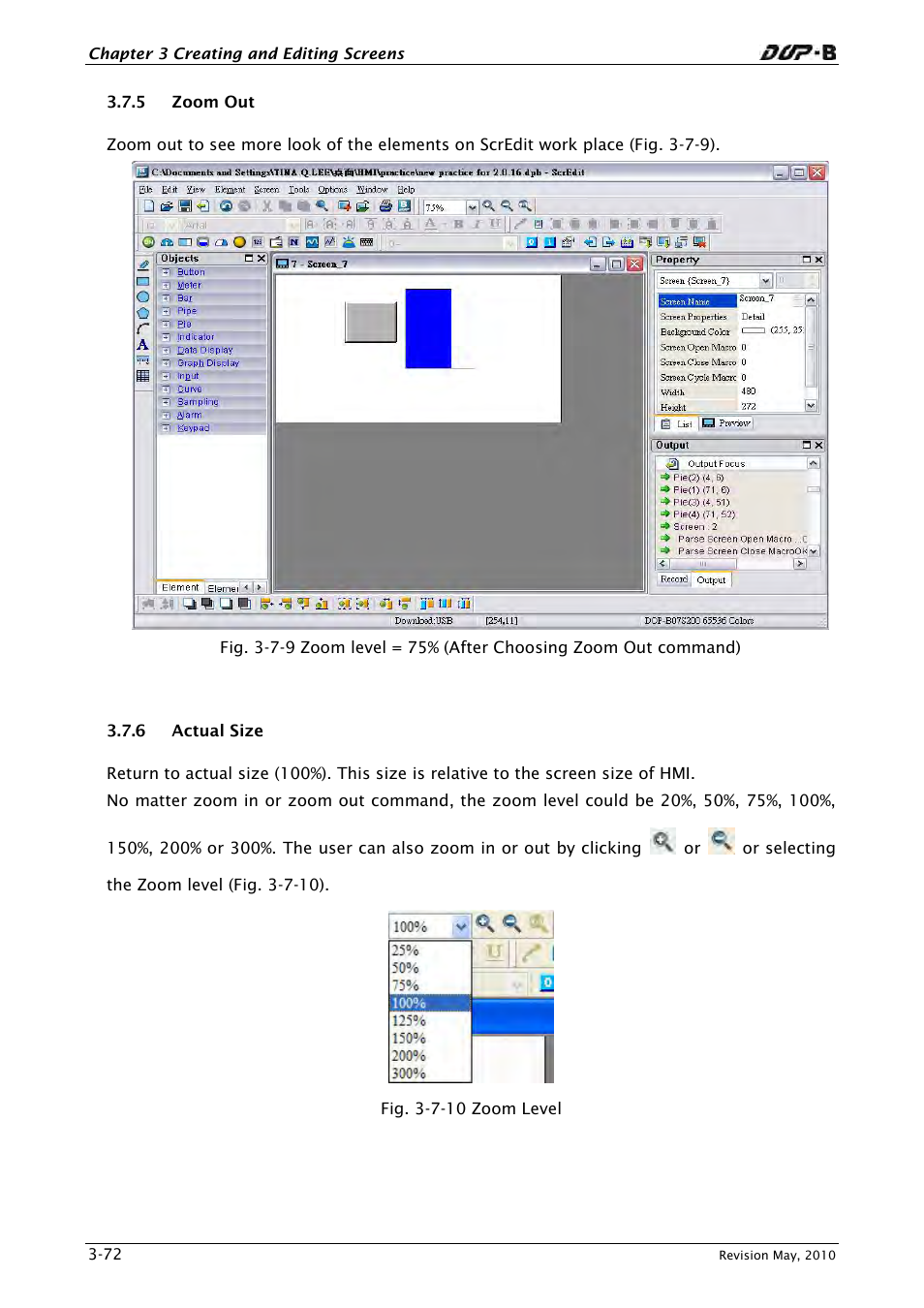 5 zoom out, 6 actual size | Delta Electronics DELTA DUP-B User Manual | Page 93 / 491