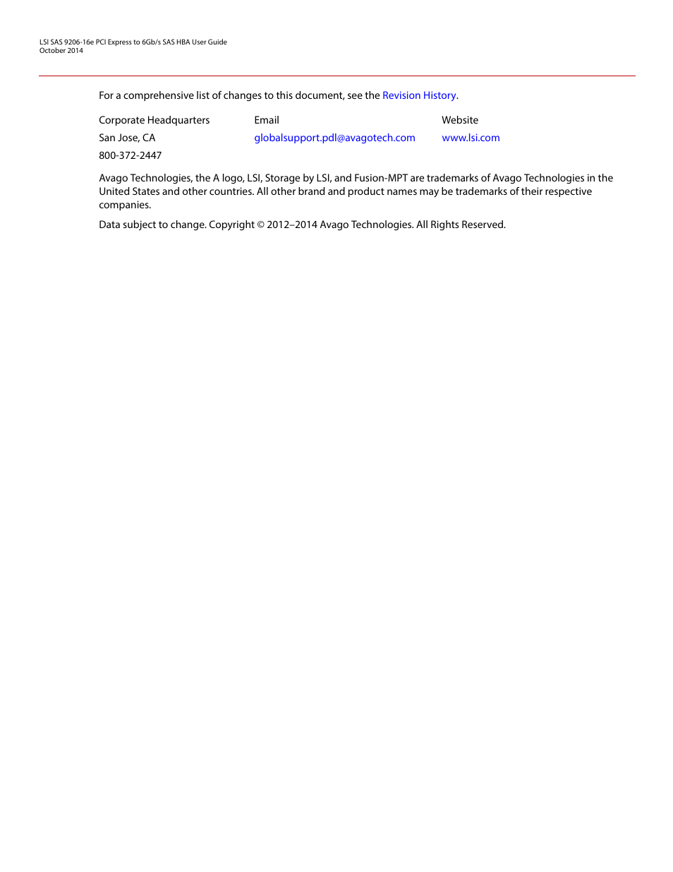 Avago Technologies SAS 9206-16e Host Bus Adapter User Manual | Page 2 / 10