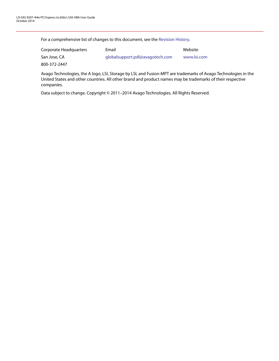 Avago Technologies SAS 9207-4i4e Host Bus Adapter User Manual | Page 2 / 10