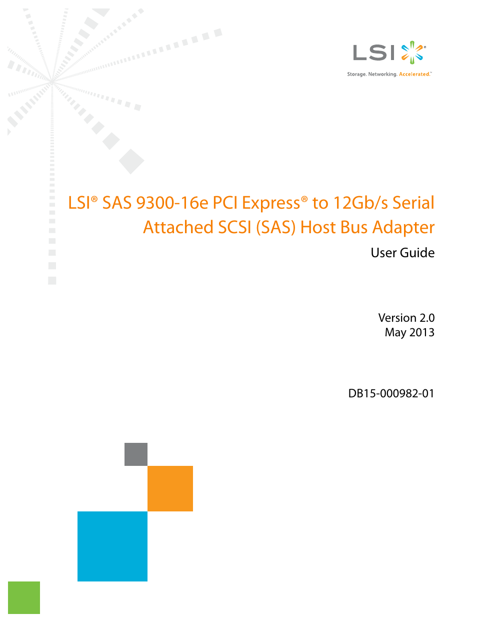 Avago Technologies SAS 9300-16e Host Bus Adapter User Manual | 9 pages