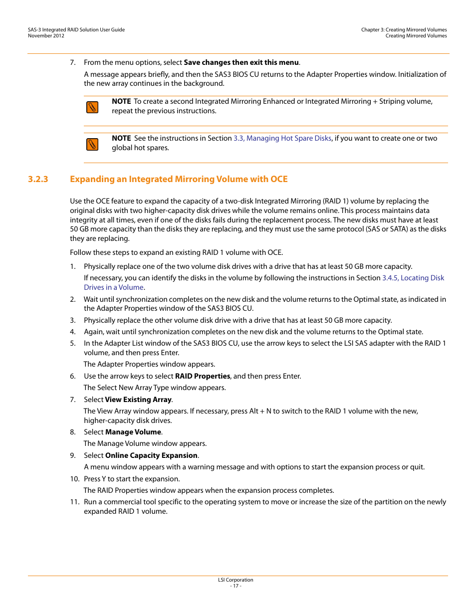Avago Technologies SAS 9300-4i Host Bus Adapter User Manual | Page 17 / 43