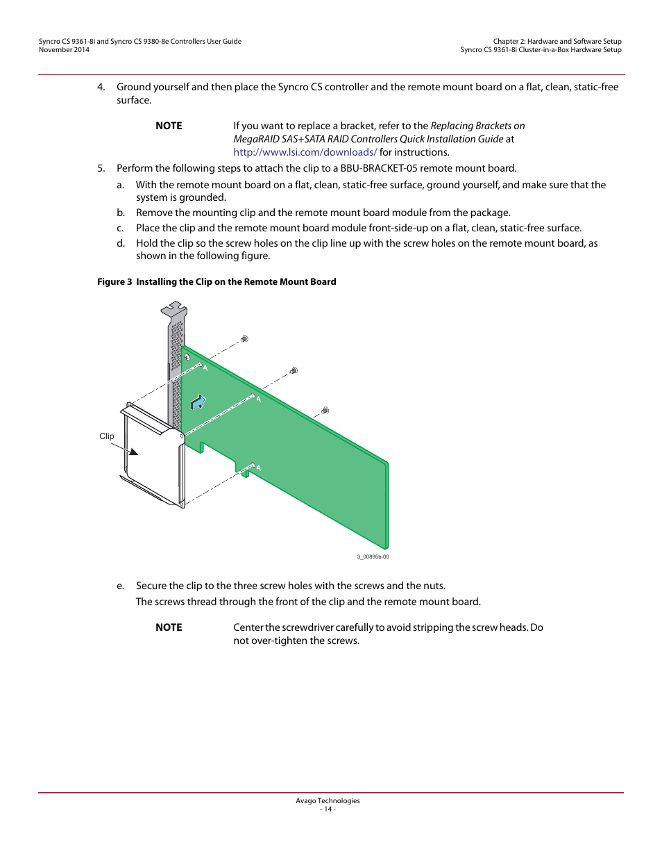 Avago Technologies Syncro 9361-8i User Manual | Page 14 / 31