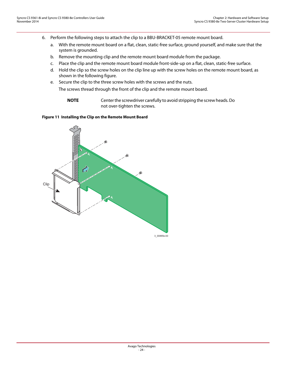 Avago Technologies Syncro 9361-8i User Manual | Page 24 / 31