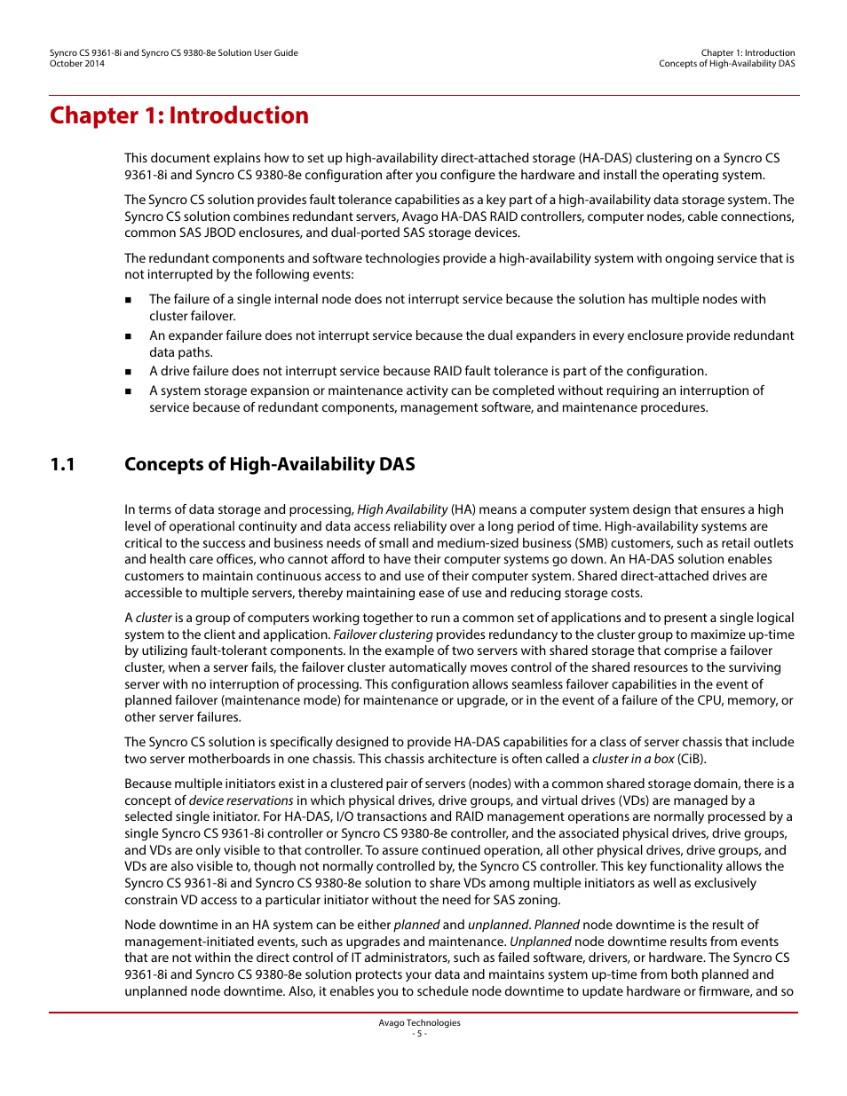Avago Technologies Syncro 9361-8i User Manual | Page 5 / 81
