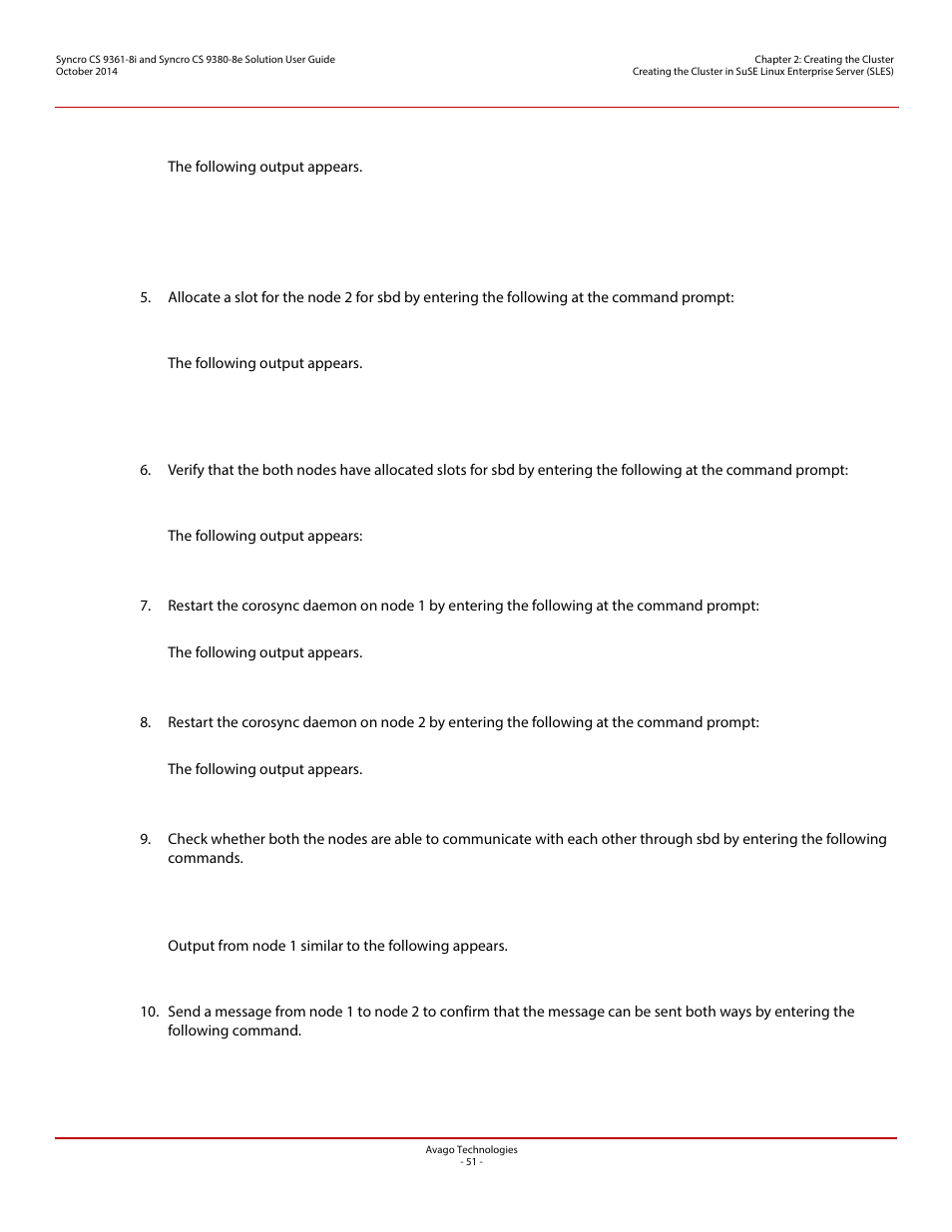 Avago Technologies Syncro 9361-8i User Manual | Page 51 / 81