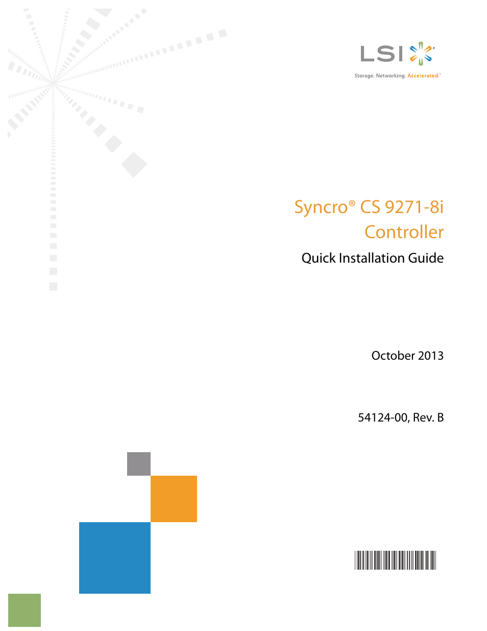 Avago Technologies Syncro CS 9271-8i User Manual | 8 pages