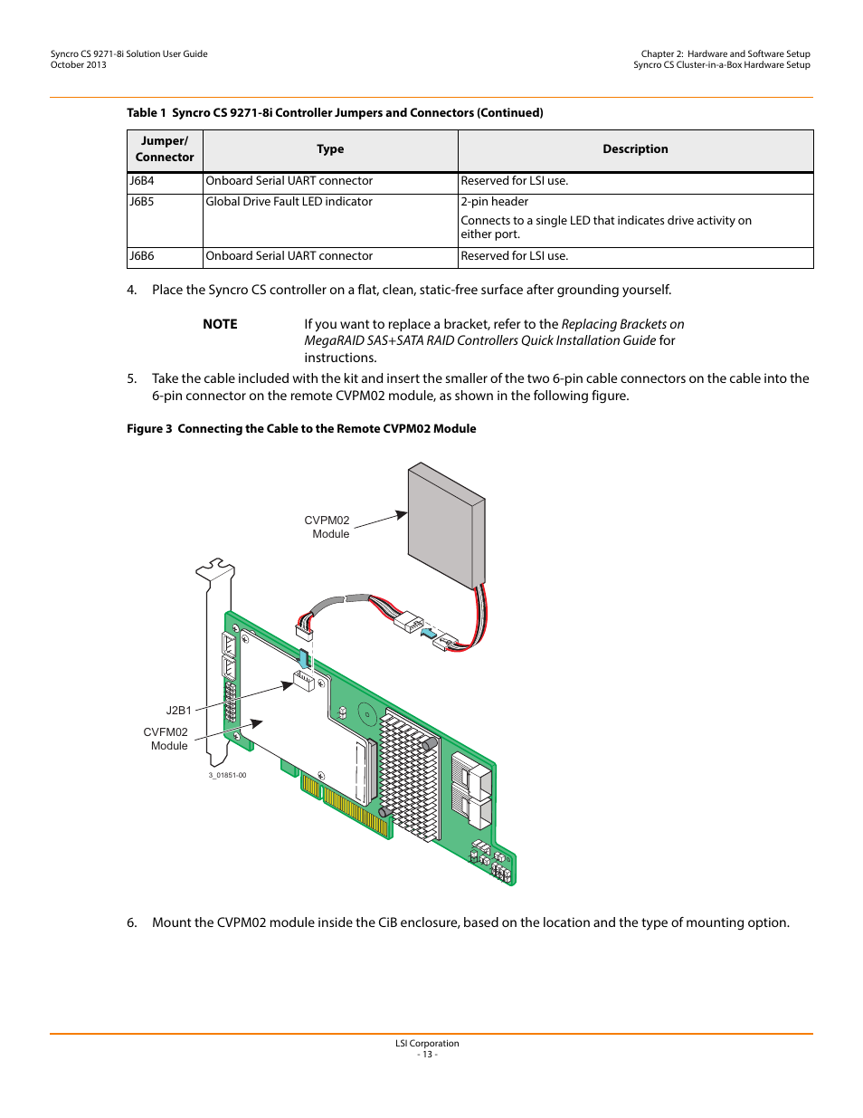 Avago Technologies Syncro CS 9271-8i User Manual | Page 13 / 80