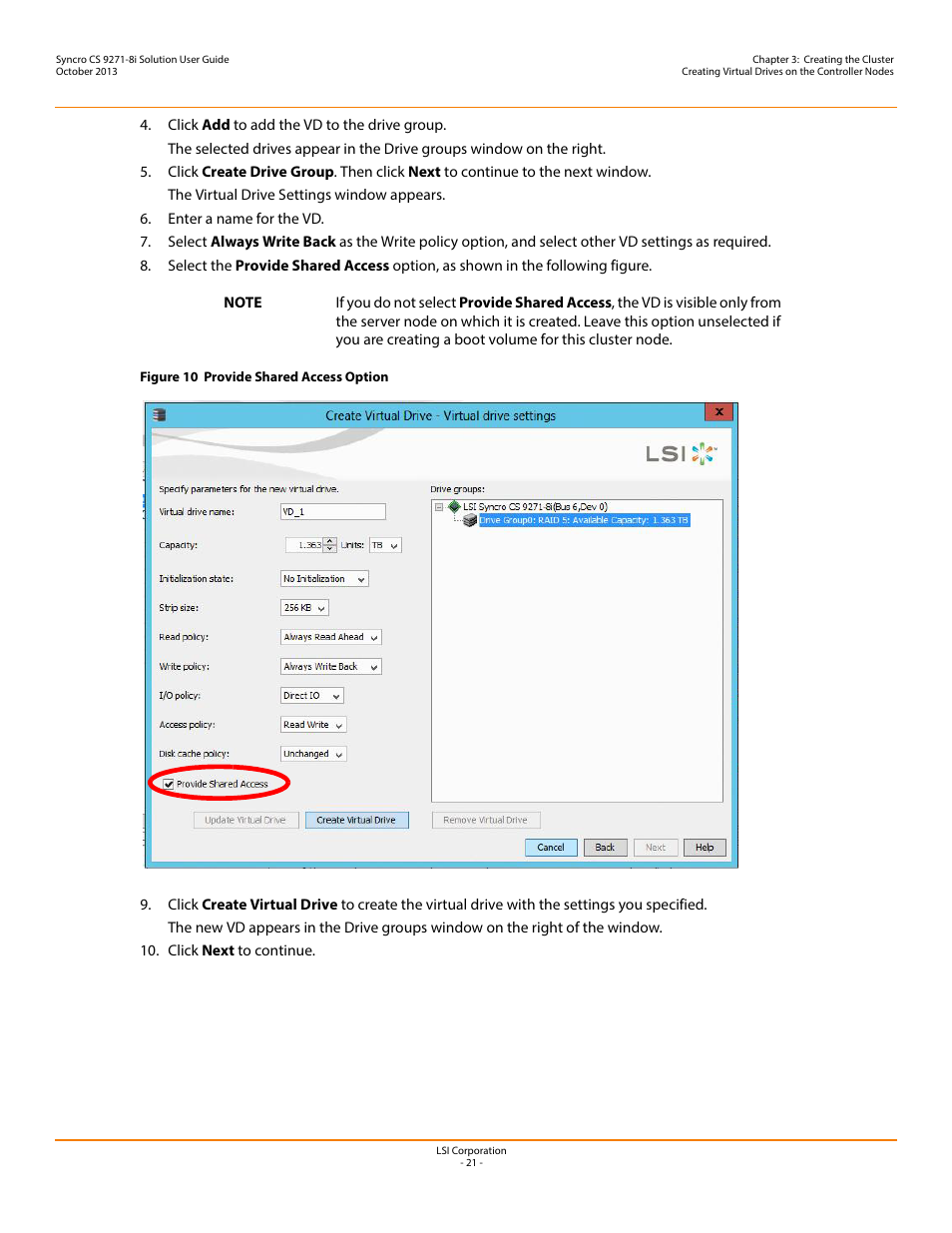 Avago Technologies Syncro CS 9271-8i User Manual | Page 21 / 80