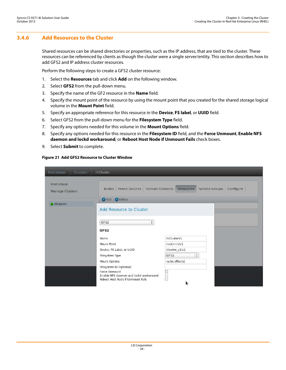 6 add resources to the cluster | Avago Technologies Syncro CS 9271-8i User Manual | Page 34 / 80