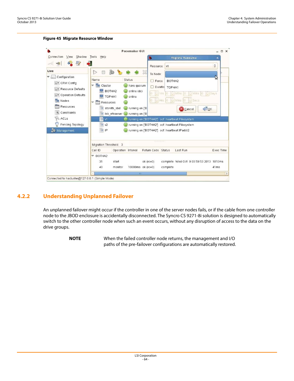 2 understanding unplanned failover | Avago Technologies Syncro CS 9271-8i User Manual | Page 64 / 80
