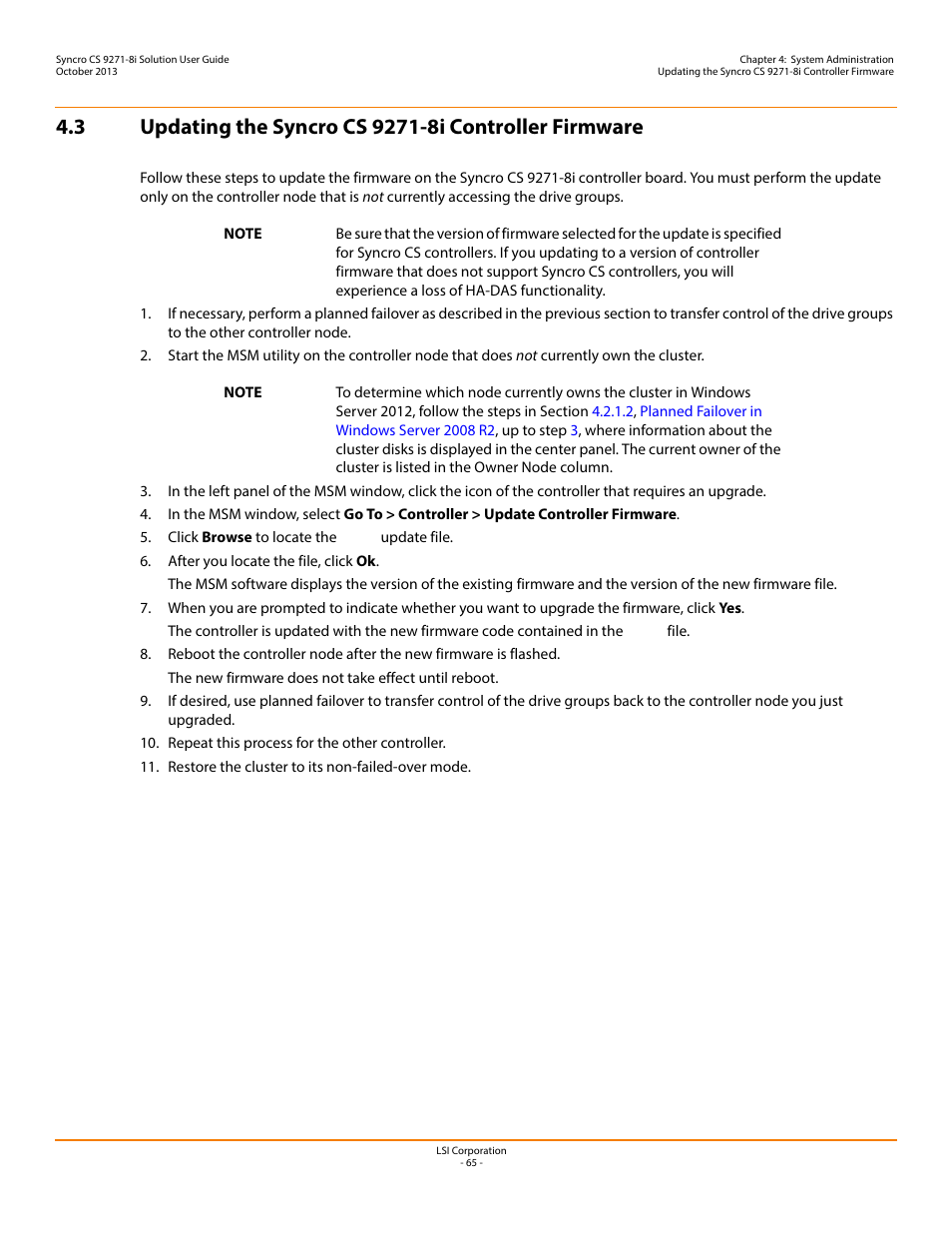 Avago Technologies Syncro CS 9271-8i User Manual | Page 65 / 80