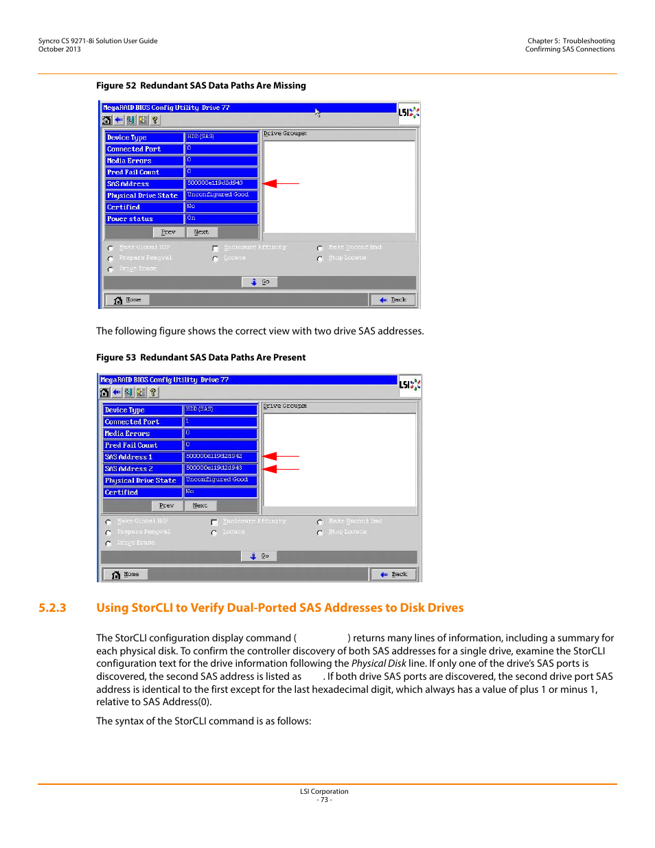 Avago Technologies Syncro CS 9271-8i User Manual | Page 73 / 80