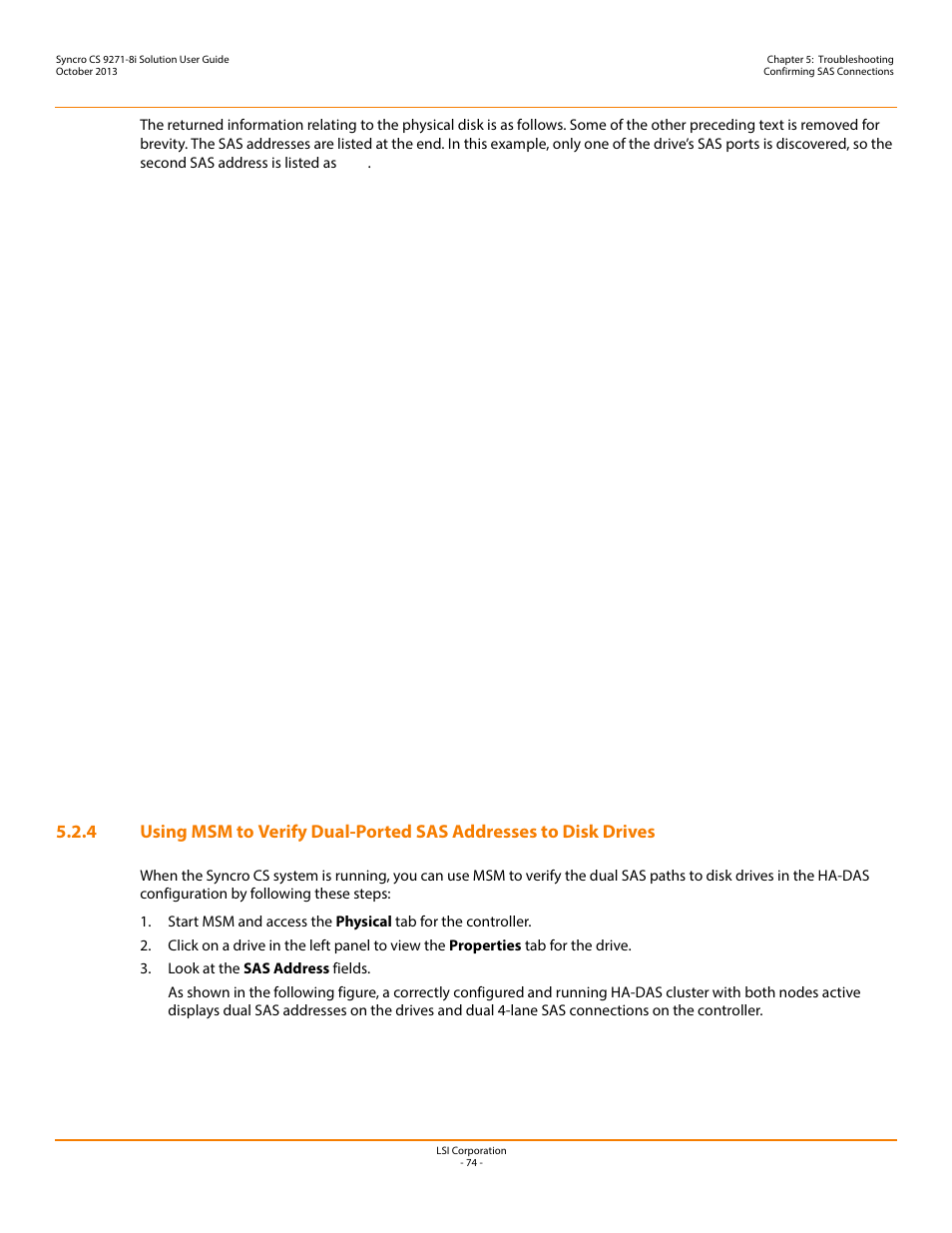 Avago Technologies Syncro CS 9271-8i User Manual | Page 74 / 80