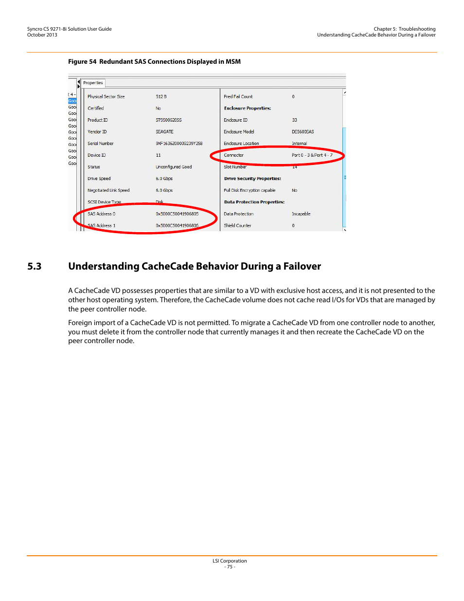 Avago Technologies Syncro CS 9271-8i User Manual | Page 75 / 80