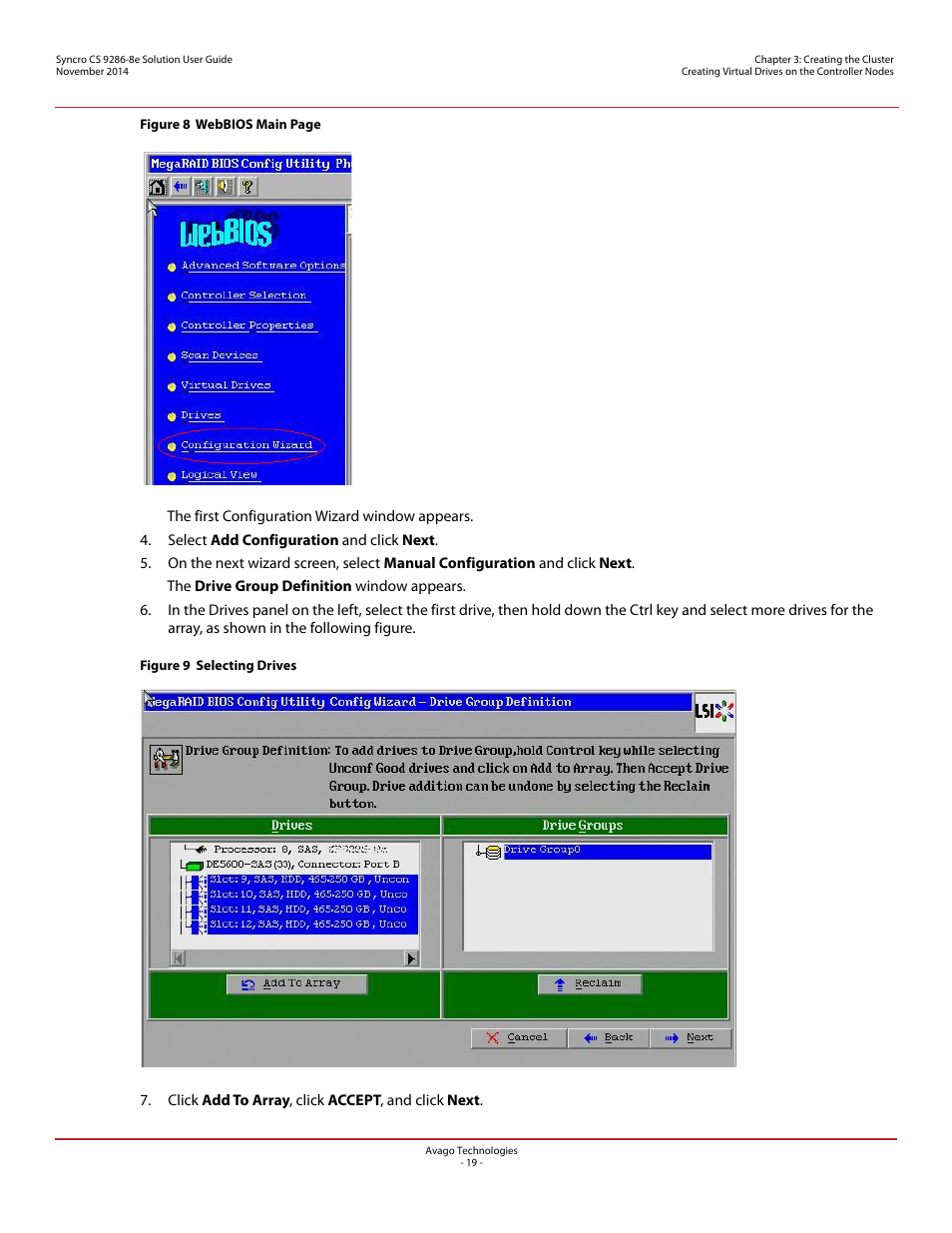 Avago Technologies Syncro CS 9286-8e User Manual | Page 19 / 80
