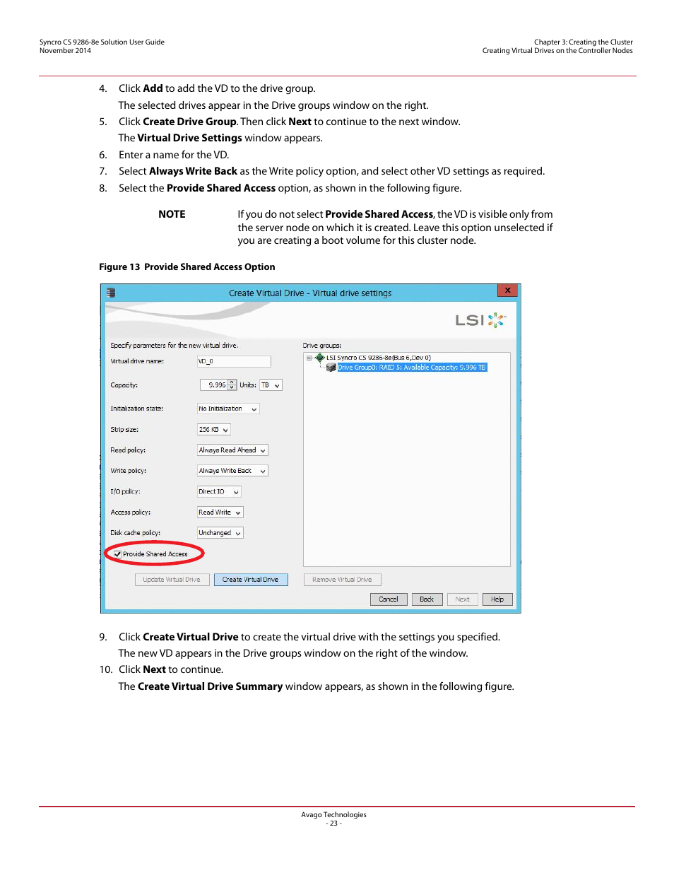 Avago Technologies Syncro CS 9286-8e User Manual | Page 23 / 80