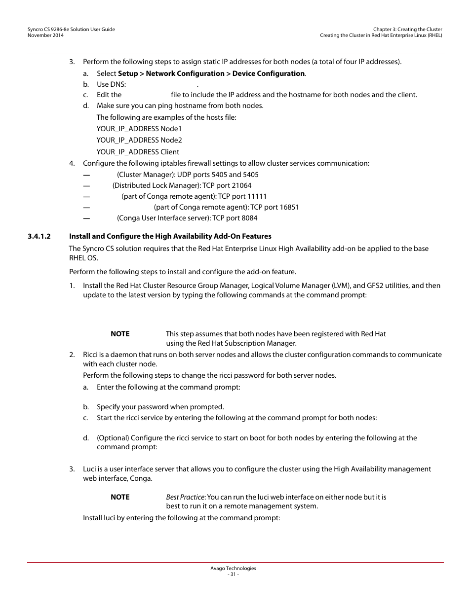 Avago Technologies Syncro CS 9286-8e User Manual | Page 31 / 80