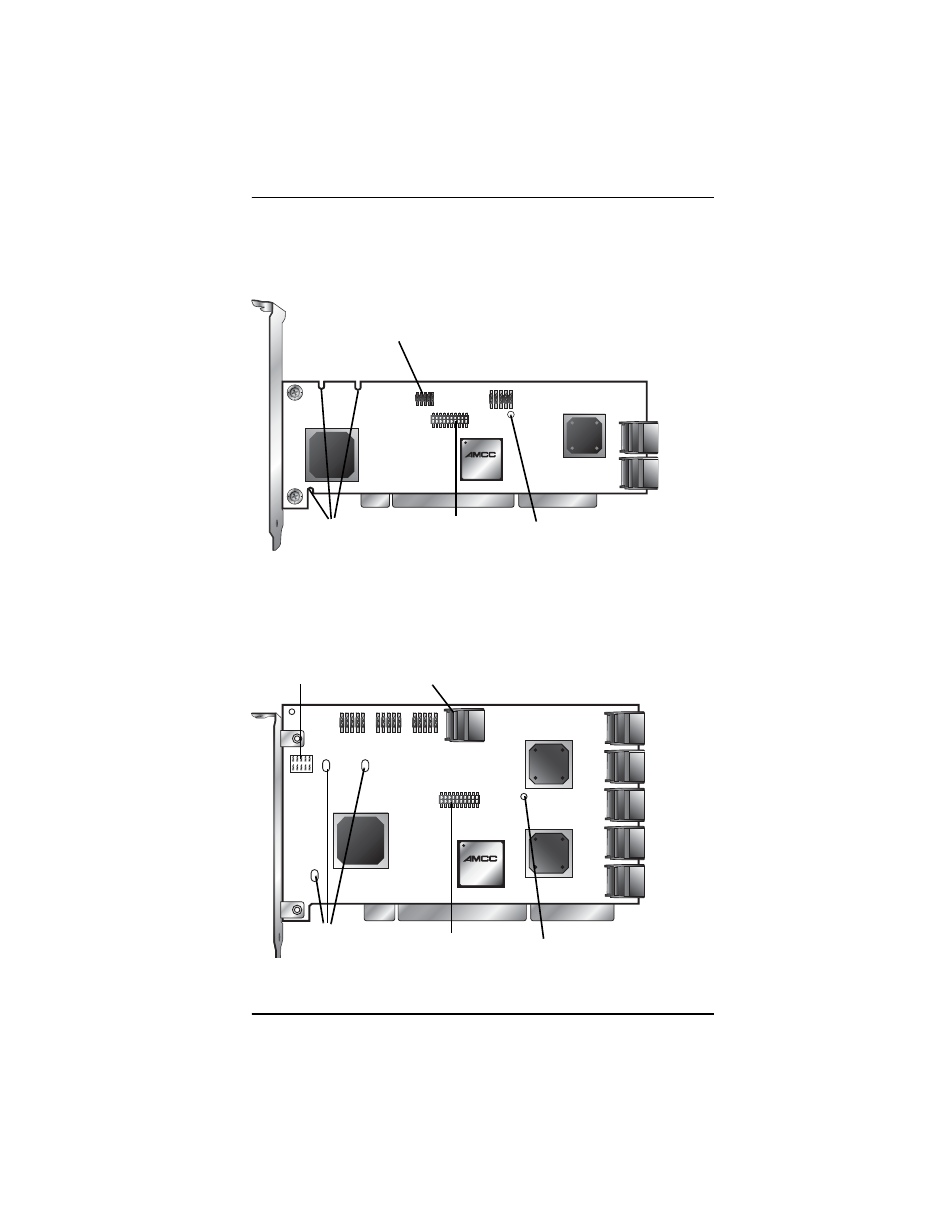 9550sx 4-port with standard sata connectors, 9550sx 12-port with standard sata connectors | Avago Technologies 3ware 9550SXU-4LP User Manual | Page 11 / 40