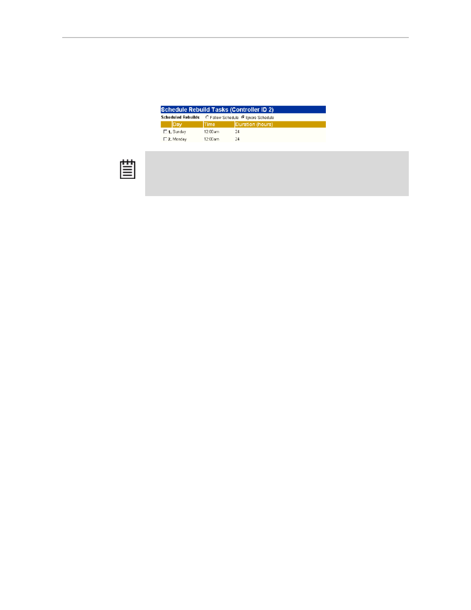 Selecting advanced or basic verify schedules, Removing a task slot from a schedule | Avago Technologies 3ware 9650SE-12ML (Channel) User Manual | Page 188 / 361