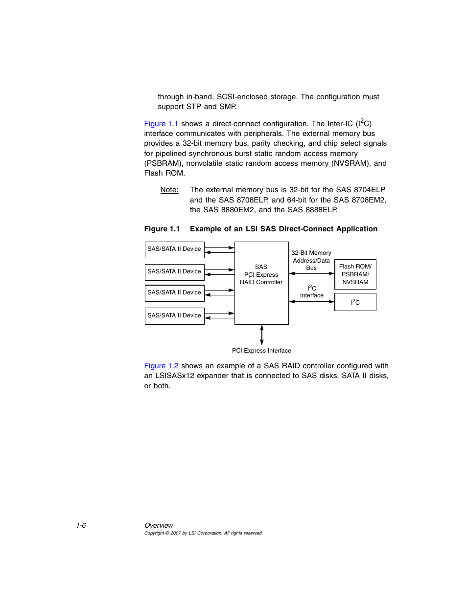 Example of an lsi sas direct-connect application | Avago Technologies MegaRAID SAS 8204ELP User Manual | Page 20 / 72